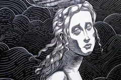 Illustrated portrait used as the Albalightstudio logo