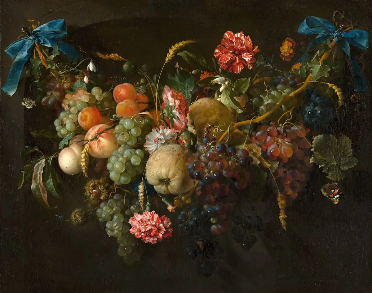 Floral still-life painting